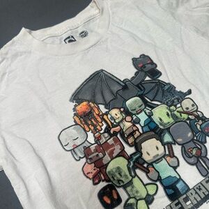 OLD NAVY Minecraft Party Characters Tees T-Shirt Steve Creeper Youth S